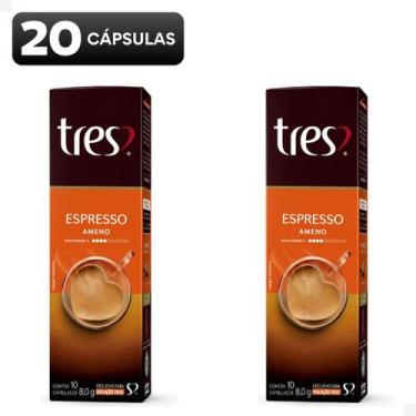 Imagem de Kit com 20 Cápsulas Café Espresso 3 Três Corações Ameno