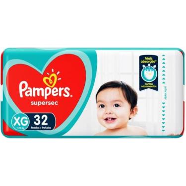 Imagem de Fralda descartavel pampers supersec xg com 32 unidades