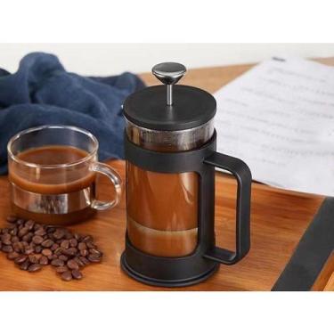 Imagem de Cafeteira Francesa Prensa Cremeira 350/800ml Café Chá Em Vidro  - Nexu