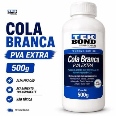 Imagem de Cola Branca de 500g e 1kg Tekbond Adesivo Pva - Artesanato, Madeira, 5