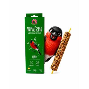 Imagem de Bastão Barrinha Pássaro Curió Animalissimo 70g 2 un