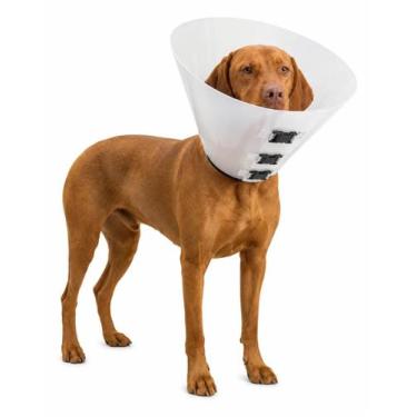 Imagem de Colar Protetor Cirúrgico Elizabetano N9 Branco Sólido Pet - Murano