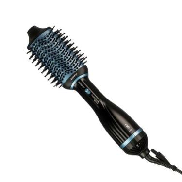 Imagem de Escova Secadora Tourmaline Íon Preto Azul Taiff com Cerdas de Nylon Bi