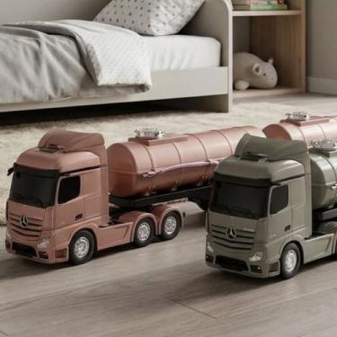 Imagem de Caminhão Mercedes Actros Rodotrem Tanque Infantil Usual - Usual Plasti