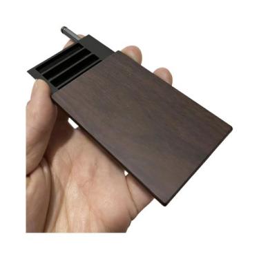 Imagem de Estojo Portátil Artesanal Para Cigarros Com 8 Compartimentos, Caixa Pl