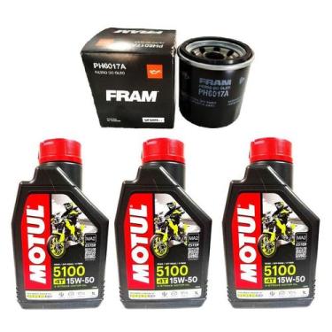 Imagem de Kit Troca Oleo E Filtro Cb 600 Hornet Carburada Motul 15w50 - MOTUL / 