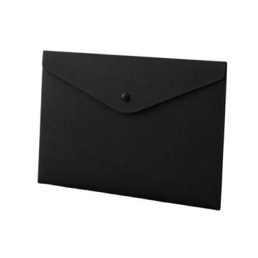 Imagem de Envelope Plástico Preto A4 com botão Arquivos e Documentos - DELO
