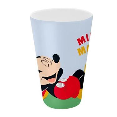 Imagem de Copo Infantil Mickey Disney 300ml Em Melamina Lembrança Festa Criança 