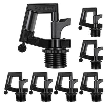Imagem de Kit Microaspersor Rotativo Rotor Rain Rosca 1/2" Jardim Horta Irrigaçã