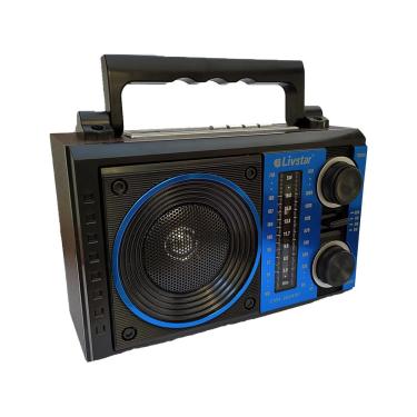 Imagem de Rádio Livstar Cnn-2844Ru Am Fm Usb Recarregável Azul