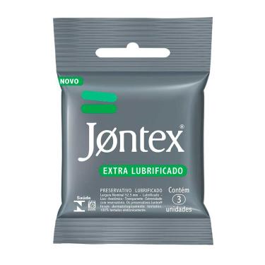 Imagem de Preservativo Jontex Extra Lubrificado com 3 Unidades 3 Unidades