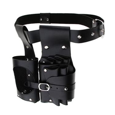 Imagem de LEIPUPA Pochete profissional tesoura pente ferramentas para salão de beleza garrafa de cabelo com cinto