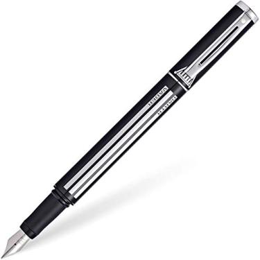 Imagem de Sheaffer Star Wars Darth Vader com design temático Darth Vader e detalhes autênticos do personagem, marca-tinteiro média de aço inoxidável polido