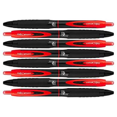 Imagem de Canetas de gel retrátil Uni-Ball Signo 307, ponta média, 8 unidades, Vermelho