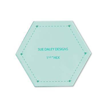 Imagem de SUE DALEY DESIGNS Retalhos hexagonais com remendos de papel inglês BUSYFINGERS EPP (3,8 cm)