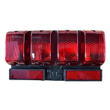 Imagem de Break Light 24V 4 Lampadas 10 Watts Pisca Alternadamente Cor Vermelho Luz Freio Onibus caminhao
