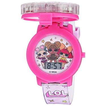 Imagem de Accutime Relógio infantil L.O.L. Surprise! Digital de quartzo para meninas e meninos, rosa choque e rosa claro (modelo: LOL4042), rosa, Relógio digital de quartzo