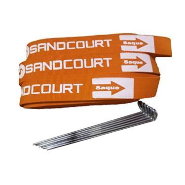 Imagem de FITA PARA MARCAÇÃO DE QUADRAS BEACH TENNIS E VÔLEI PROFISSIONAL (LARANJA)