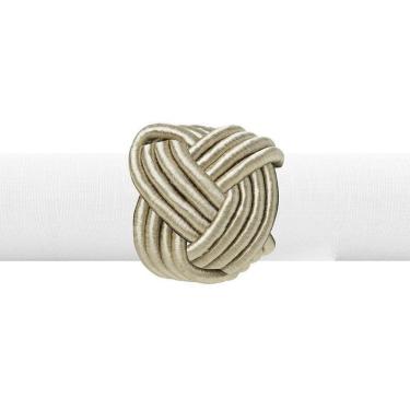 Imagem de Argola de Guardanapo Traccia Champagne com 4 Peças Copa