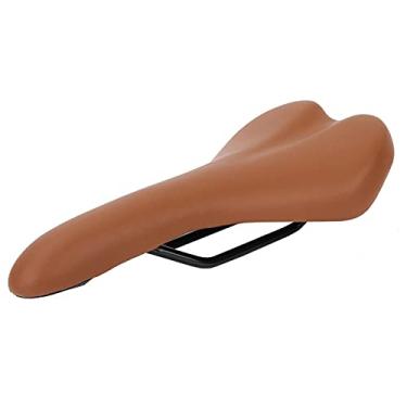 Imagem de selim de bicicleta de estrada de montanha,Selim de bicicleta, assento de bicicleta confortável resistente a choques para selim de bicicleta fixo de montanha, estrada e exercício(棕色)