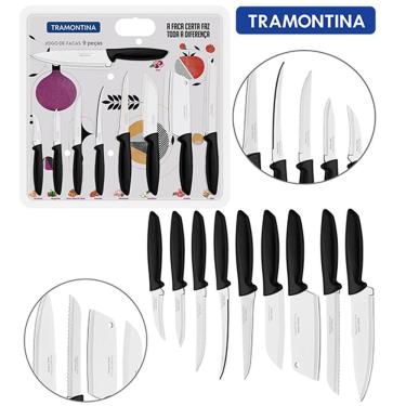 Imagem de Conjunto de Facas 9 peças Tramontina Super Afiadas