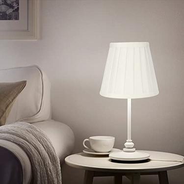 Imagem de 3 peças de abajur E14,Pilipane Abajur de abajur, capa de lâmpada de tecido, abajur de lustre, para decoração de hotel KTV branca 11,9 x 10,9 x 7,9 cm