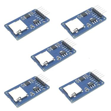 Imagem de HiLetgo Módulo leitor de cartão micro SD TF de 6 pinos módulo de interface SPI com conversão de nível de chip para Arduino UNO R3 MEGA 2560 devido