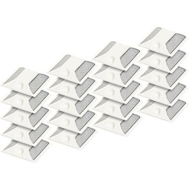 Imagem de Pacote com 20 Marcadores Comerciais Reflexivos de Pavimento de Estrada – Marcador Reflexivo de Viagem (Branco)