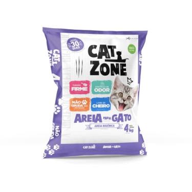 Imagem de CAT ZONE Areia Para Gato 4 Kg Cinza