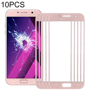 Imagem de HUANGYUNCHAO Acessórios telefônicos 10 pcs Lente de vidro exterior da tela frontal para Samsung Galaxy A3 / A320 Substituição do telefone celular