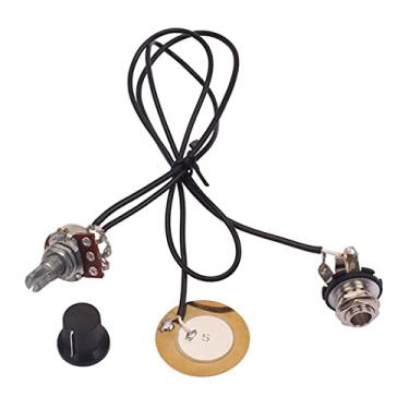 Imagem de Amplificador pré-conectado Piezo Pickup Transdutor Volume Knob para Banjo Instrument