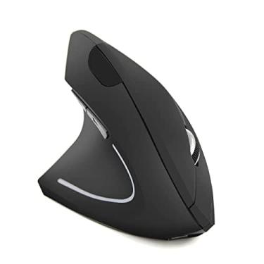 Imagem de CM0093 Rechargeable Version 2.4GHz Three-button Wireless Optical Mouse Vertical Mouse for Left-hand, Resolution: 1000DPI / 1200DPI / 1600DPI(Black)