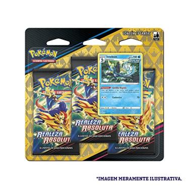 Imagem de Blister Triplo Pokemon Realeza Absoluta Inteleon, Cor: Estampado - Copag