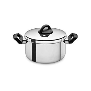 Imagem de Caçarola de alumínio polido com asa 18cm 2L Artesanal - ABC (Cód. 0690)