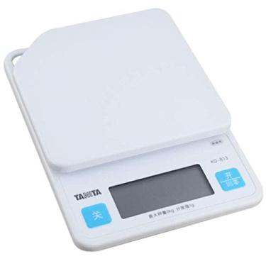 Imagem de balança de cozinha digital balança de cozinha portátil balança eletrônica de cozimento de alimentos 2kg / 1g pode ser pendurada no alto, balança de cozinha com visor LCD retroiluminado