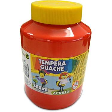 Imagem de Tempera Guache 500 Ml, Acrilex, 020500507, Vermelho Fogo