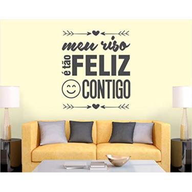 Imagem de Adesivo de parede frase Meu Riso tam 50cmx60cm