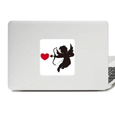 Imagem de Adesivo de vinil com estampa de coração do anjo do Cupido para laptop e decoração de PC