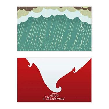 Imagem de Rain Cloud Sea Weather Pattern Holiday Holiday Merry Christmas Parabéns Card Christmas Letter Message