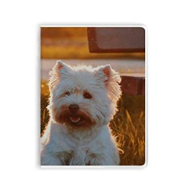 Imagem de Diário de capa macia com estampa de animal branco Lonely Night