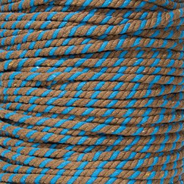 Imagem de Corda de algodão trançado natural West Coast Paracord – Corda artesanal – Corda tripla super macia e forte para esportes, decoração, artesanato, macramê, uso interno (1/4 polegada x 1,8 m, monstro biscoito)