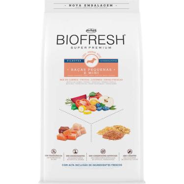 Imagem de Ração Seca Biofresh Mix de Carne, Frutas, Legumes e Ervas Frescas Cães Filhotes de Raças Pequenas e Minis - 3 Kg
