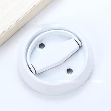 Imagem de Puxadores de fechadura de porta escondidos Puxadores de gaveta de aço inoxidável Puxadores de móveis Puxadores de armários e gavetas Puxadores de guarda-roupa, brancos