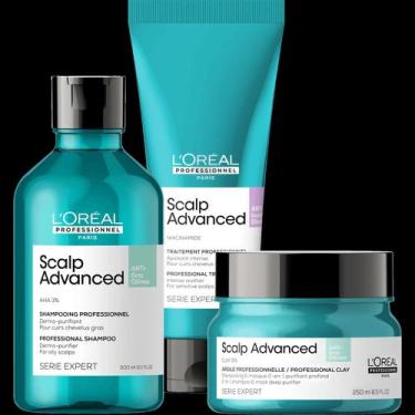 Imagem de Kit Loreal Scalp Advanced Shampoo, Condicionador E Máscara - L'oréal P