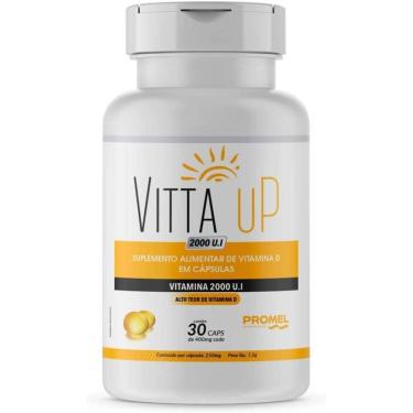 Imagem de Vitamina D 2000 U.I 30 Capsulas de 500mg Promel-Unissex