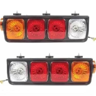 Imagem de Par Lant Traseira Completa Metalizada Guerra Carretas Antiga