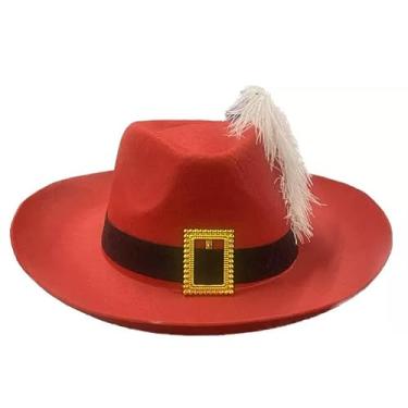 Imagem de Chapéu Mosqueteiro Gato De Botas Cor: Vermelho