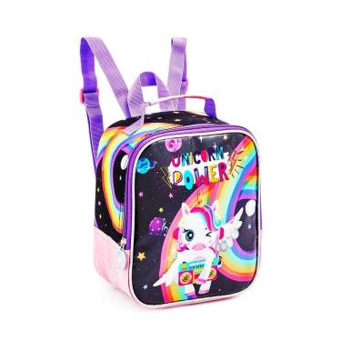 Imagem de Lancheira Térmica Unicórnio Arco Íris Lancheira Fashion