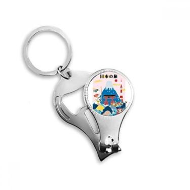 Imagem de Cortador de unhas japonês local para viagens japonesas chaveiro cortador ferramenta abridor de garrafas