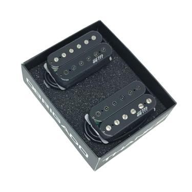 Imagem de Kit de captadores Malagoli HH777 pretos - assinatura Henry Ho - Alnico 5 - Braço e Ponte Guitarras Les Paul, SG, Ibanez - Timbre versátil e alta definição